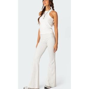 Edikted Naomi Flared Leggings Gray size XS